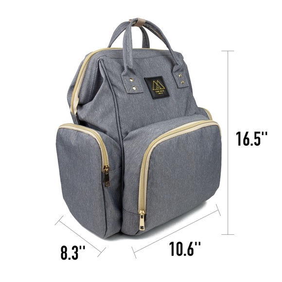 ✨Gray Diaper Backpack✨ - Picture 4 of 8